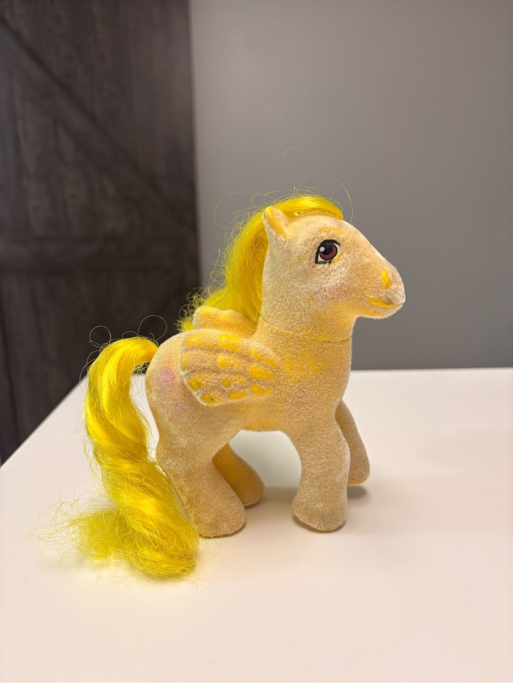Vintage G1 My Little Pony Air Balloon So Soft Lofty Flocked Pegasus